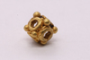 Polyhedral gold Bead