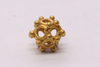 Polyhedral gold Bead