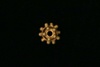Polyhedral gold Bead